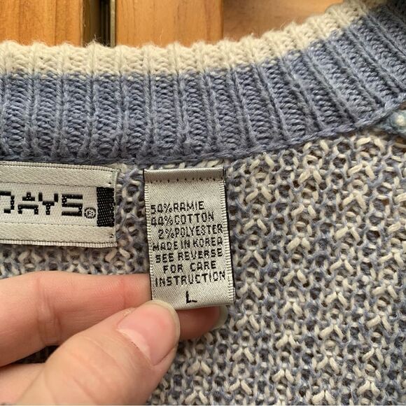 Vintage Saturdays Button Up Cardigan Size Large - Picture 3 of 6